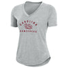 SOUTH CAROLINA GAMECOCKS GRAY LADIES V-NECK UA TEE