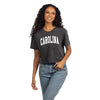 SOUTH CAROLINA GAMECOCKS GRAY ARCH CAROLINA SHORT N&#39; SWEET TEE