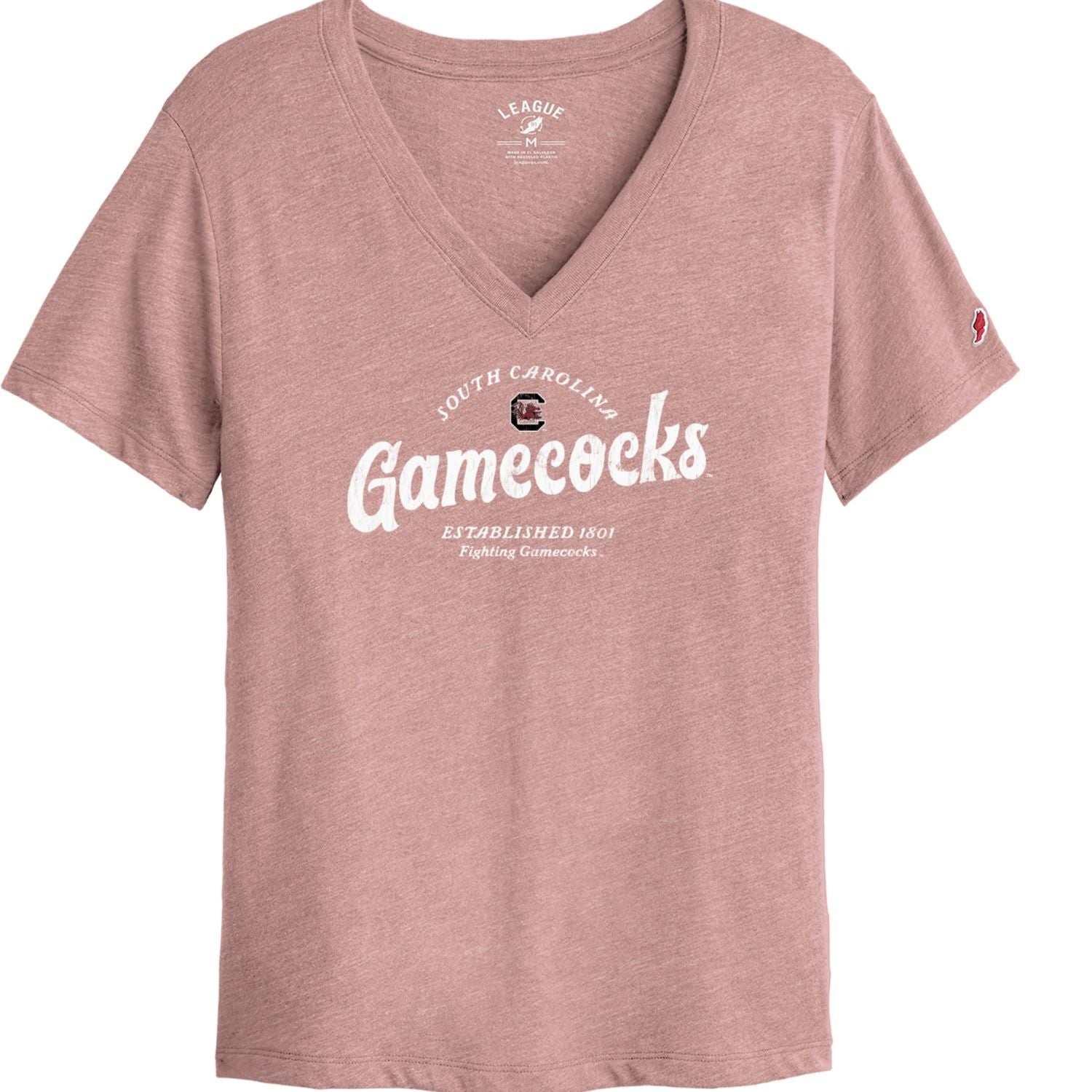 SOUTH CAROLINA GAMECOCKS ROSE LADIES GAMECOCKS VNECK