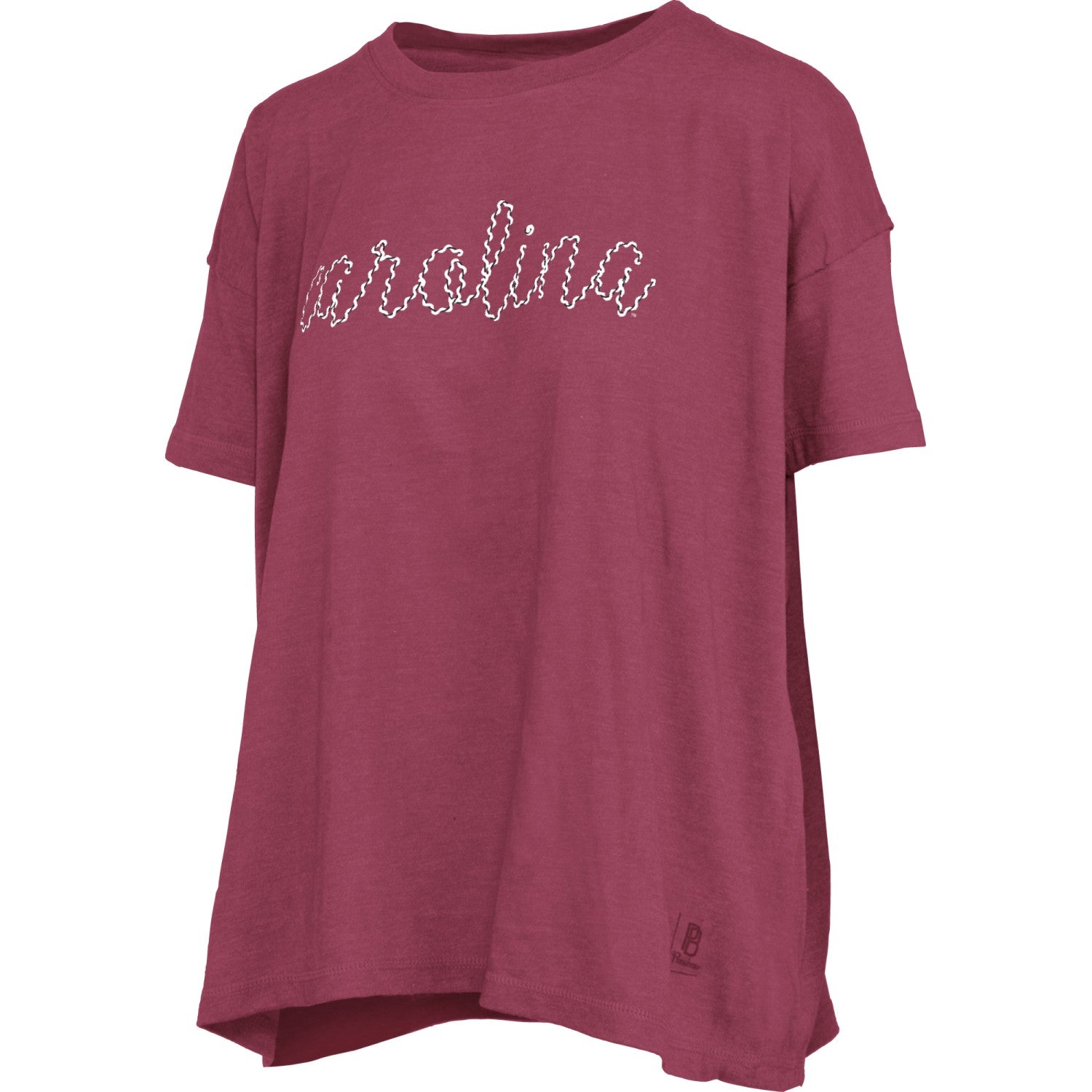 SOUTH CAROLINA GAMECOCKS GARNET SWIRL SCRIPT TEE