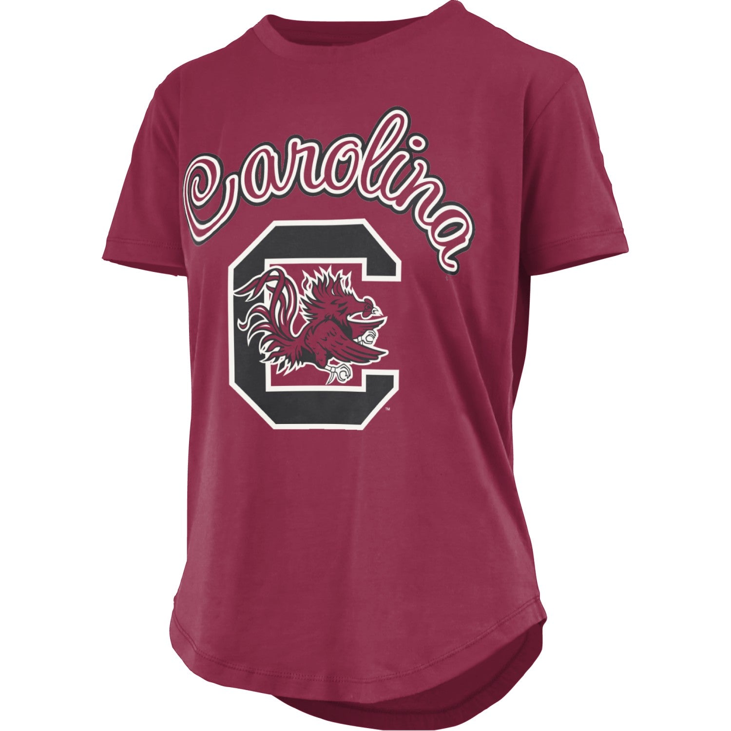 SOUTH CAROLINA GAMECOCKS GARNET ROUND BOTTOM TAMPA TEE