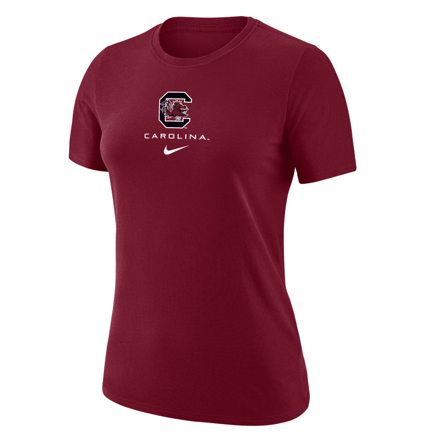 SOUTH CAROLINA GAMECOCKS GARNET BLOCK C NIKE LADIES LEGEND TEE