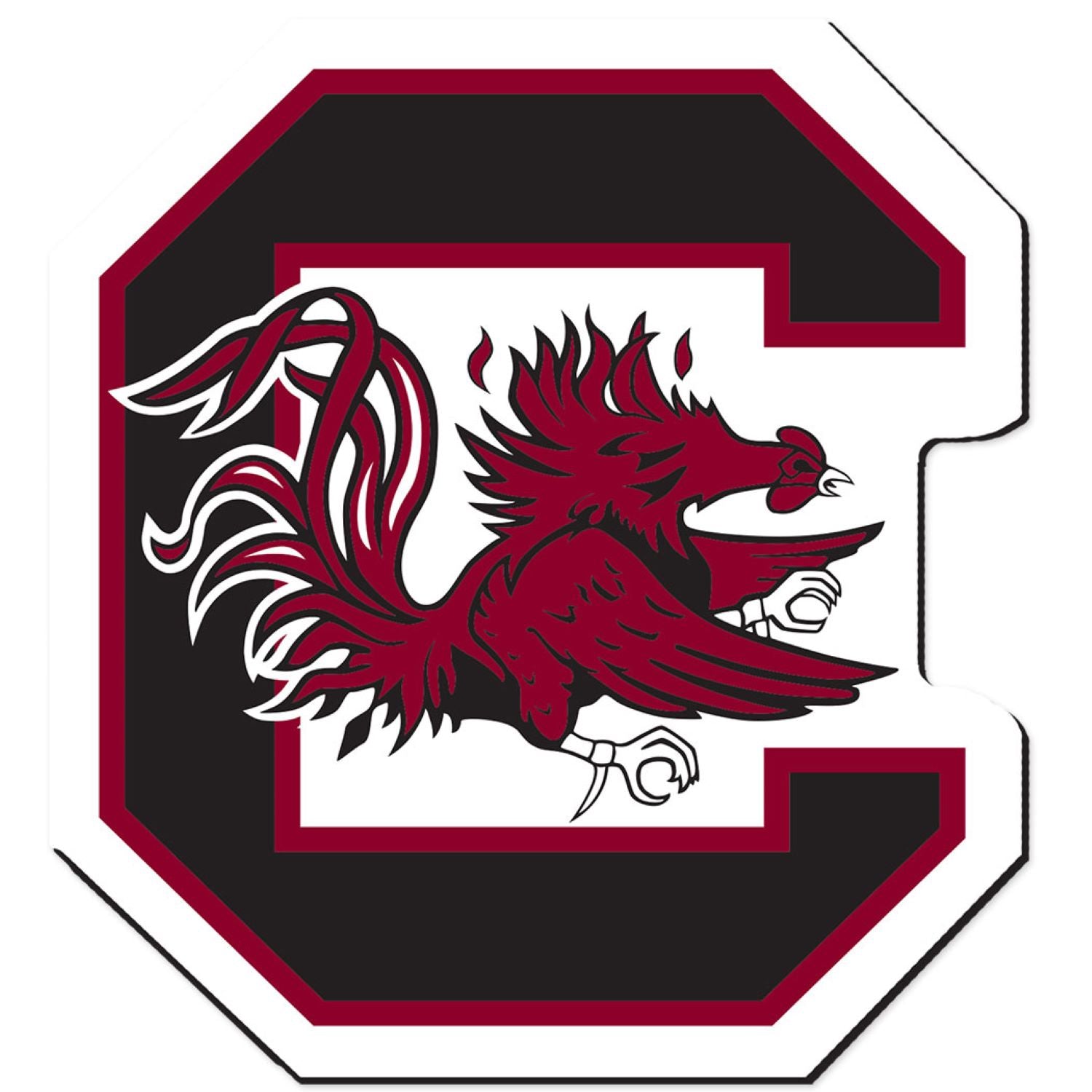 South Carolina Gamecock Medium Block C Magnet