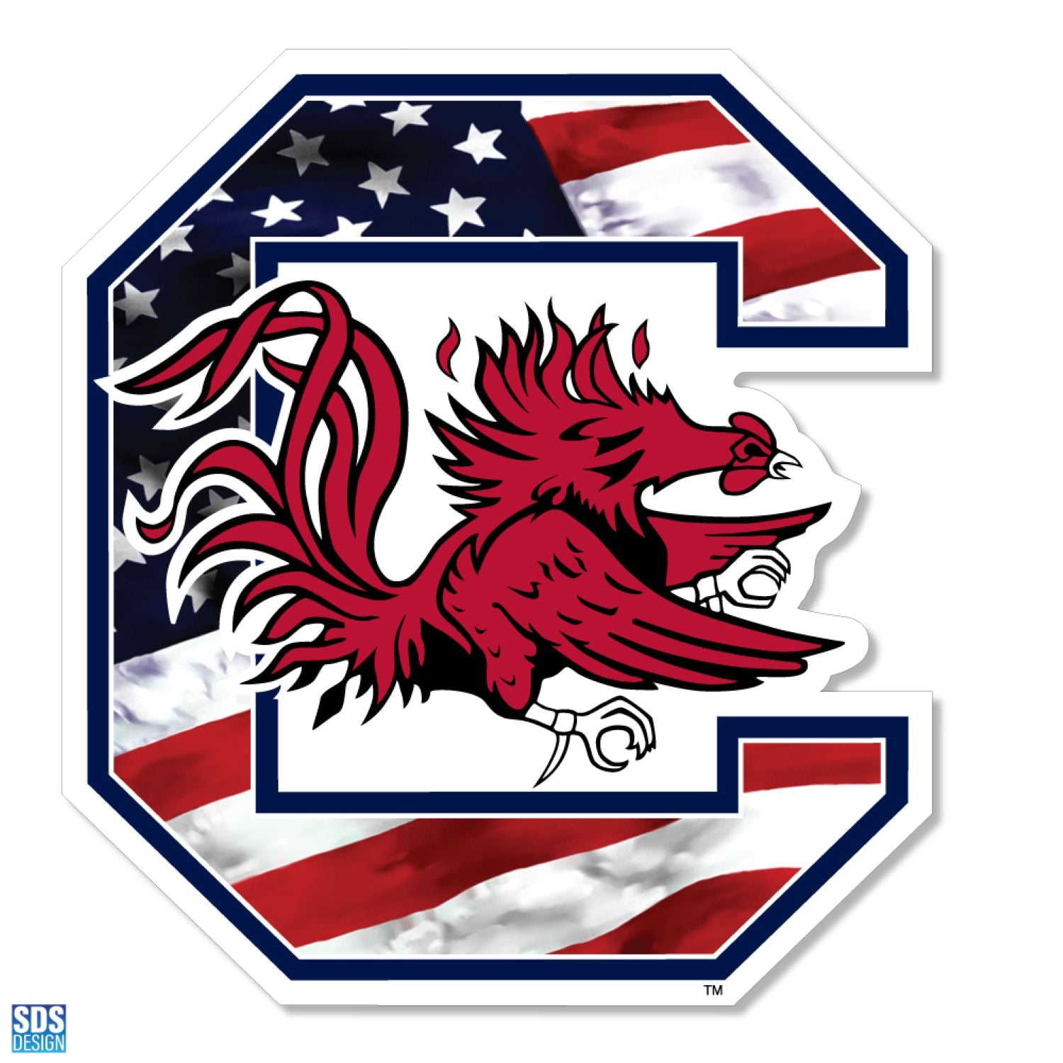 SOUTH CAROLINA GAMECOCKS MEDIUM USA BLOCK C MAGNET