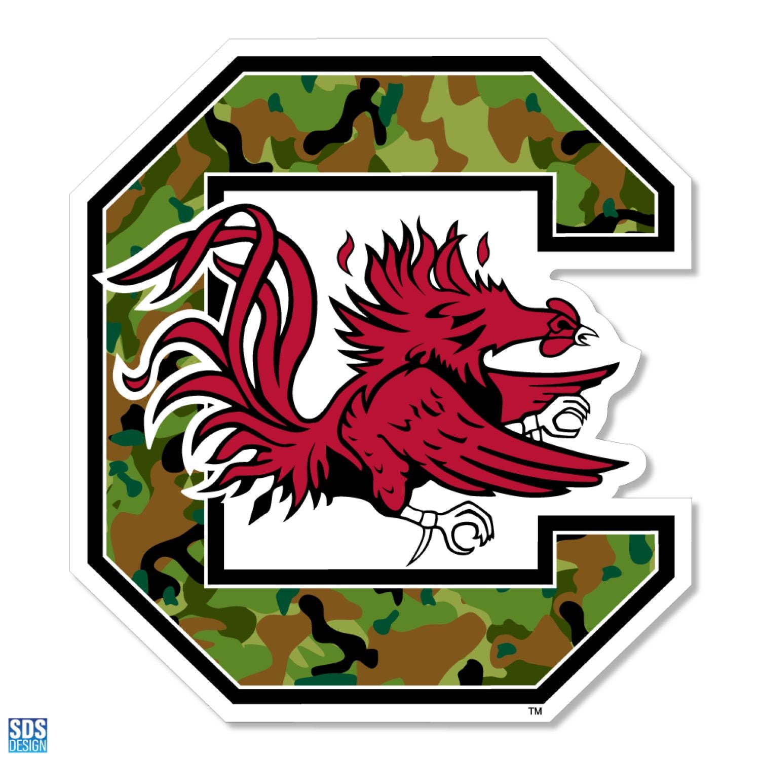 SOUTH CAROLINA GAMECOCKS MEDIUM CAMO BLOCK C MAGNET