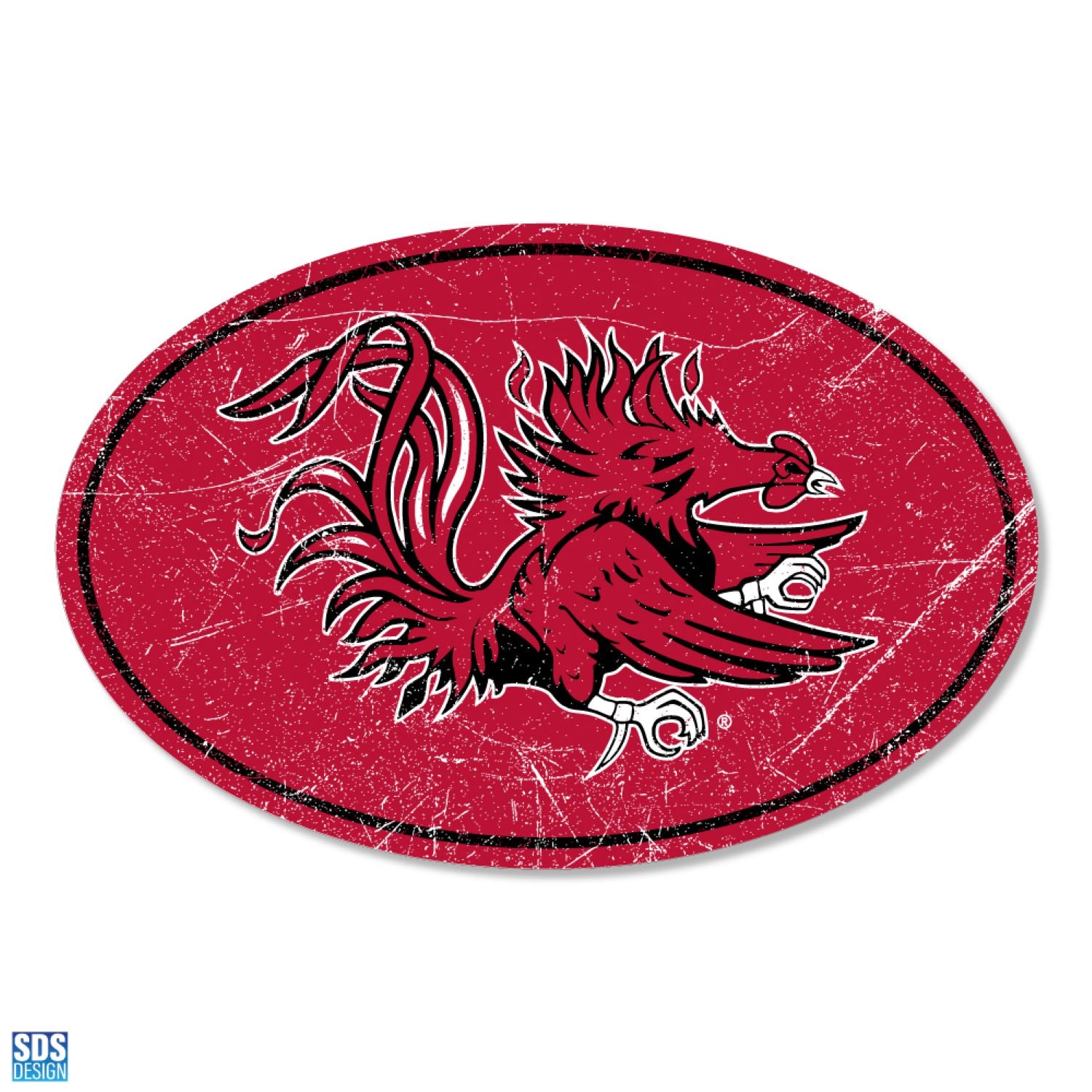 SOUTH CAROLINA GAMECOCKS GARNET VINTAGE EURO MAGNET