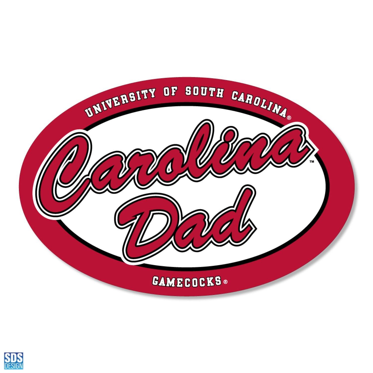 SOUTH CAROLINA GAMECOCKS EURO CAROLINA DAD MAGNET