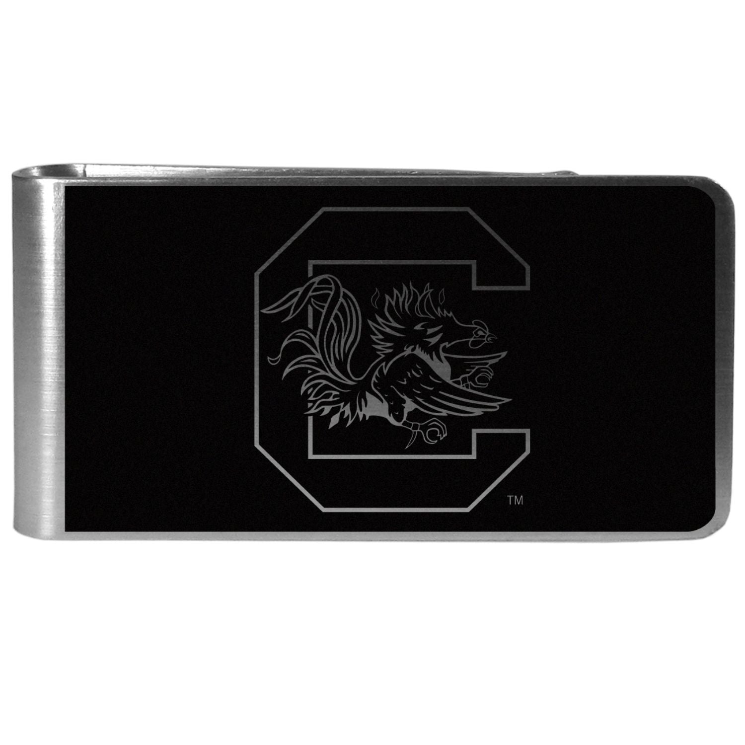 SOUTH CAROLINA GAMECOCKS BLACK C BLOCK MONEY CLIP