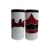 CAROLINA SCRIPT WAVY METAL SLIM CAN KOOZIE