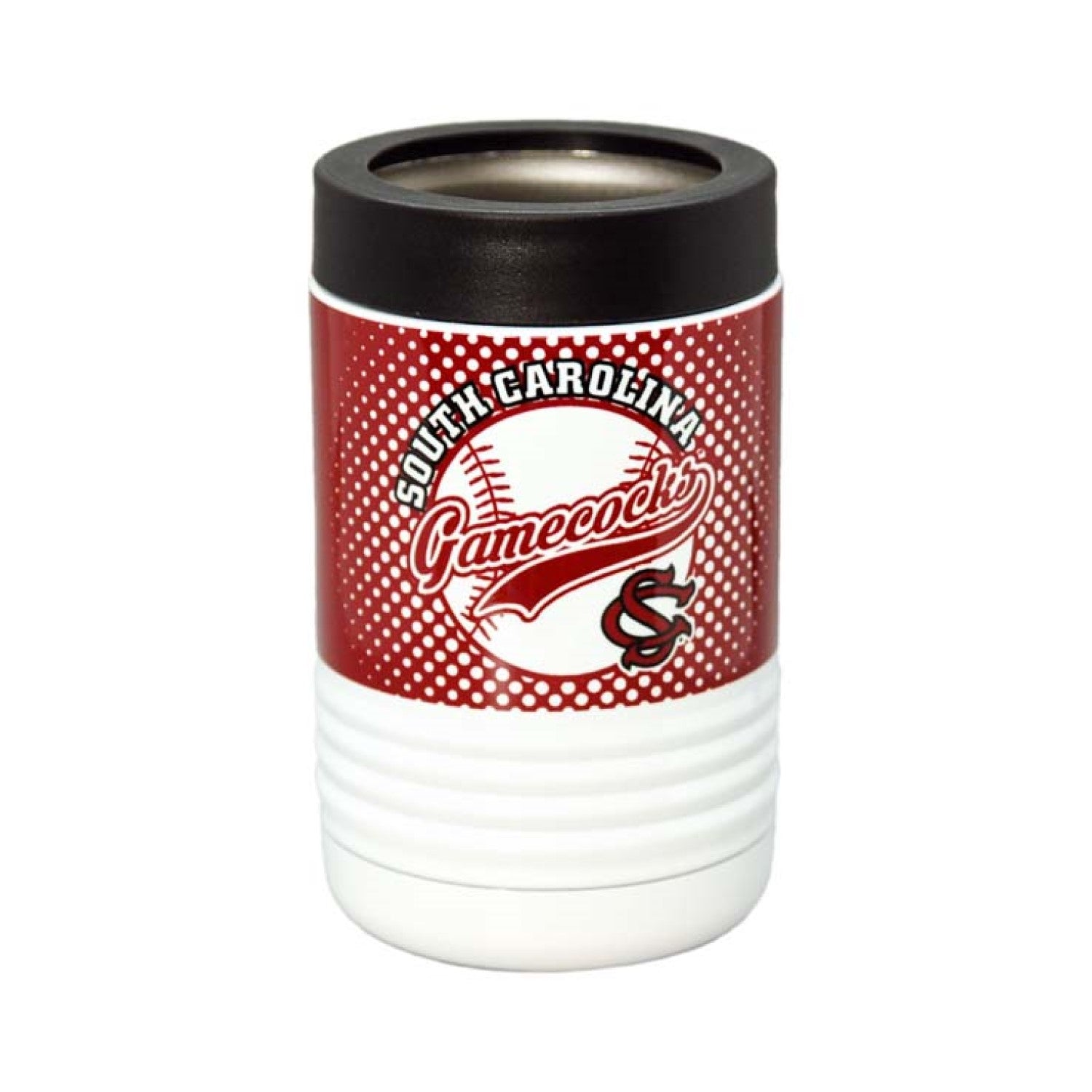 SOUTH CAROLINA GAMECOCKS BASEBALL METAL CAN KOOZIE