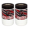 SOUTH CAROLINA GAMECOCKS STRIPE METAL KOOZIE