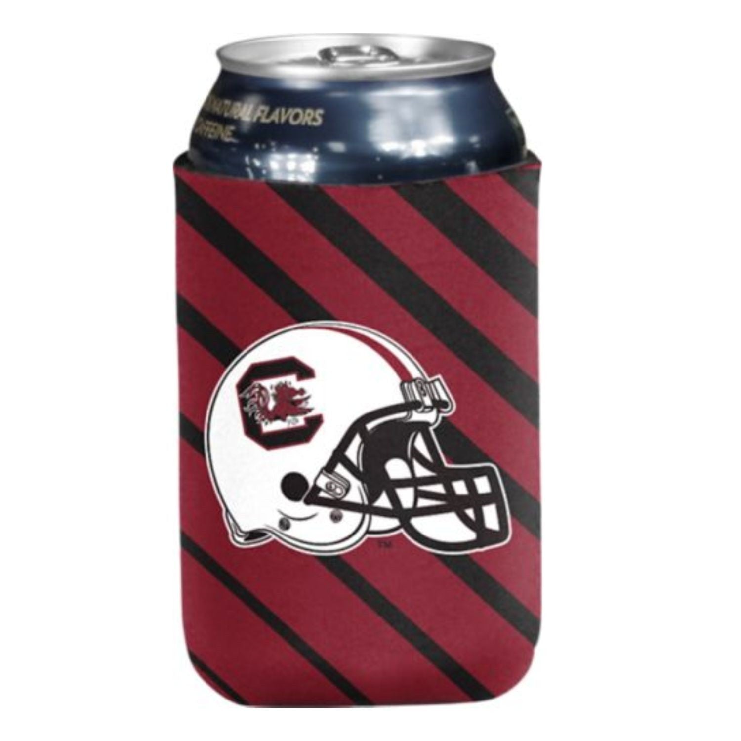 SOUTH CAROLINA GAMECOCKS STRIPE CAN KOOZIE
