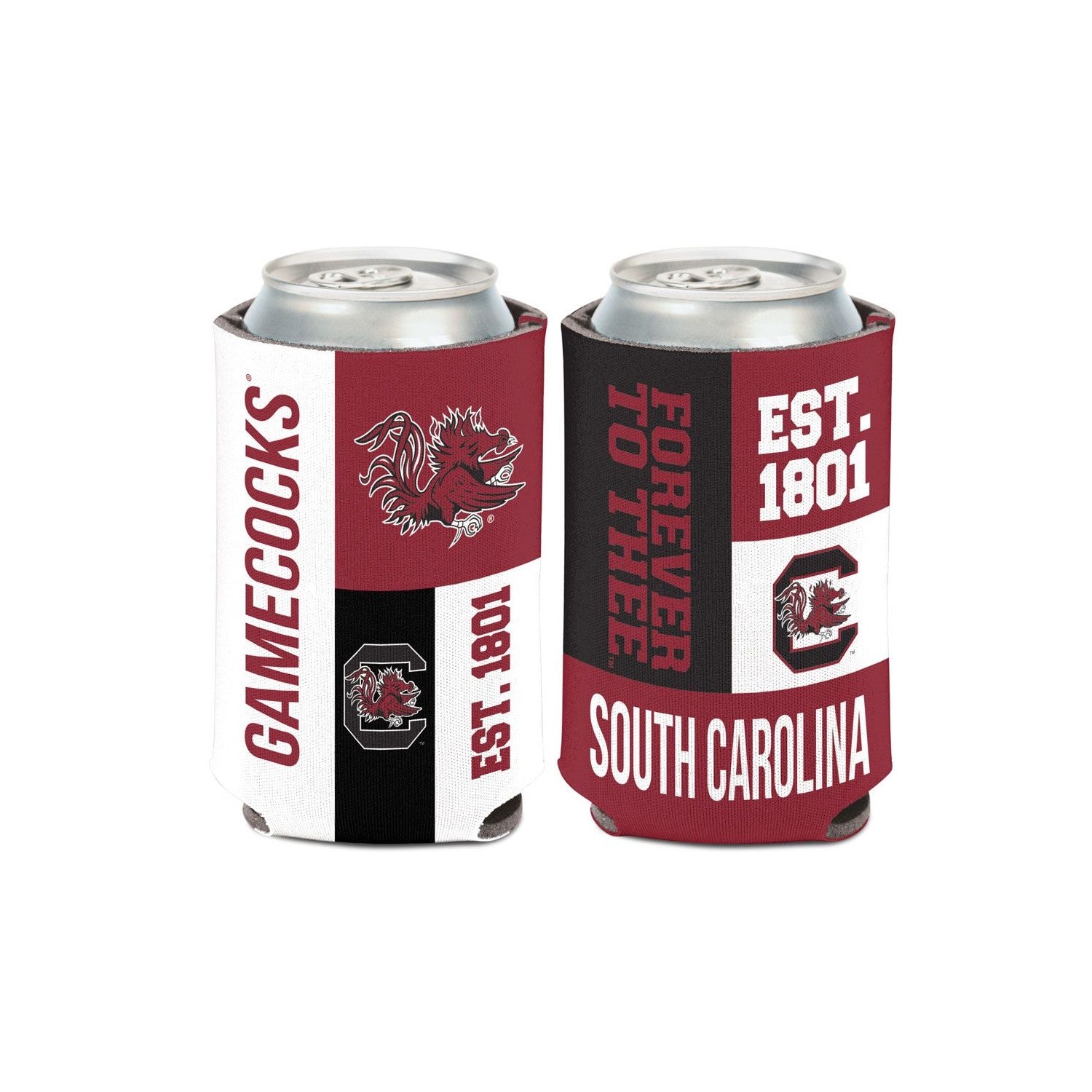 SOUTH CAROLINA GAMECOCKS COLOR BLOCK CAN COOLIE