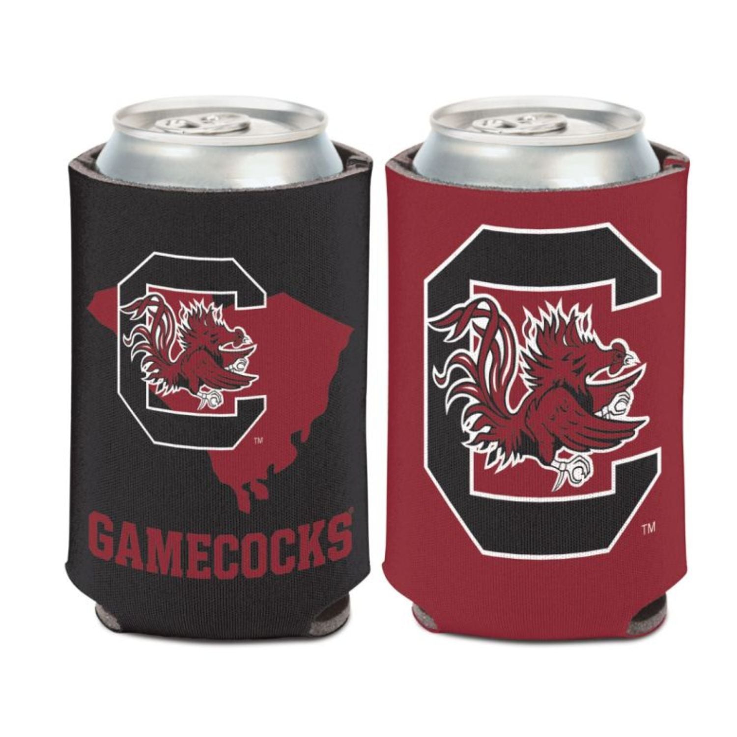 SOUTH CAROLINA GAMECOCKS GARNET AND BLACK STATE KOOZIE