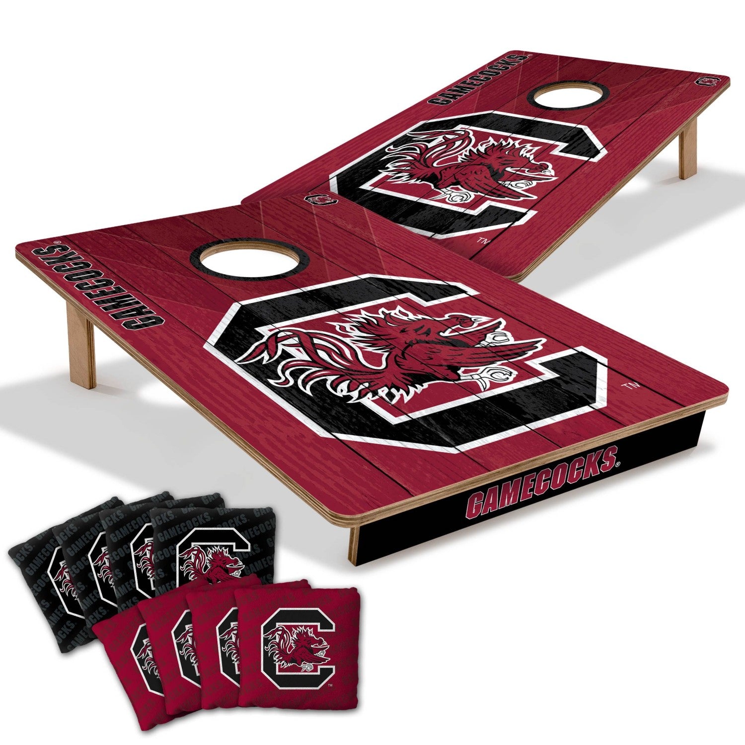 SOUTH CAROLINA GAMECOCKS 2X3 WOOD CORNHOLE SET