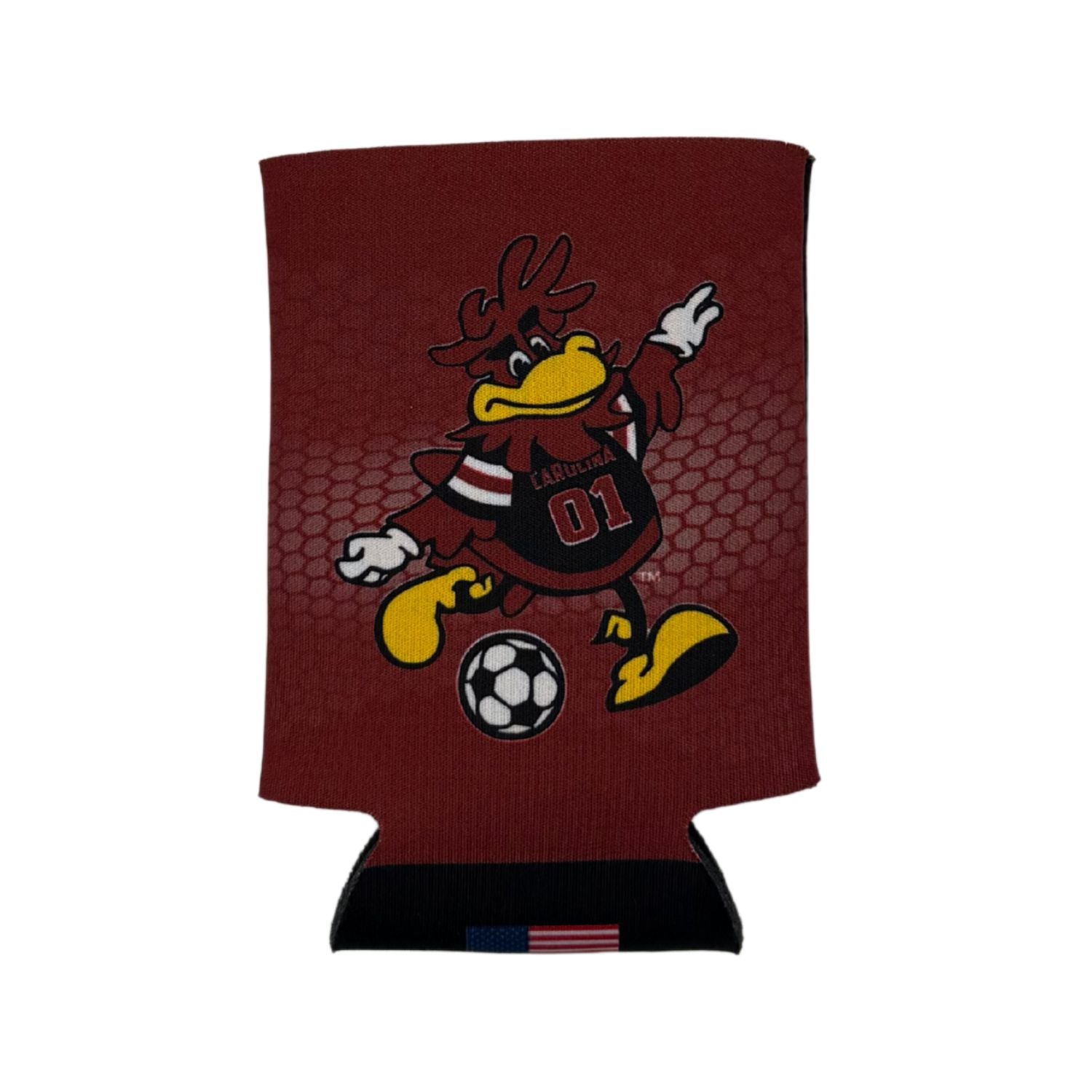 SOUTH CAROLINA GAMECOCKS DOUBLE SIDED COCKY SOCCER KOOZIE