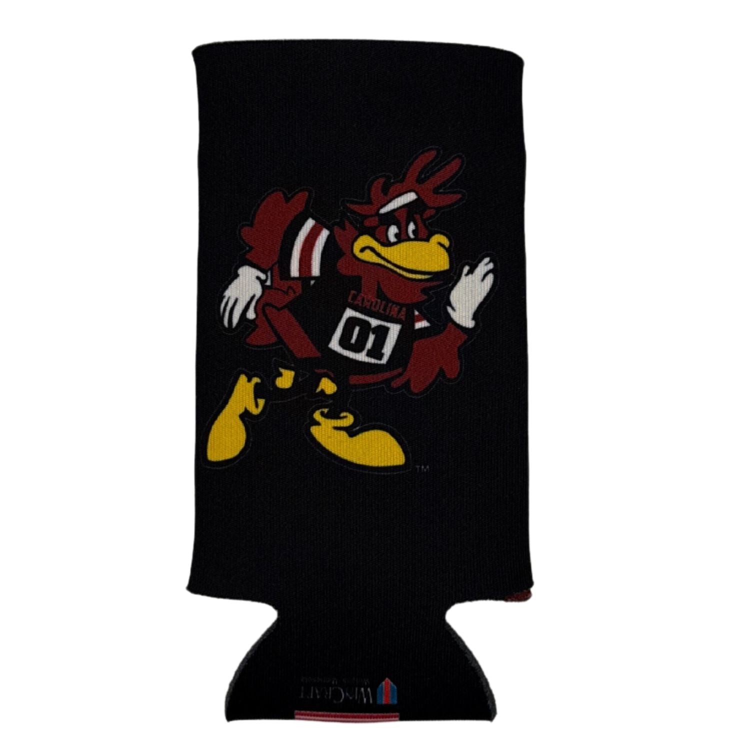 SOUTH CAROLINA GAMECOCKS DOUBLE SIDED COCKY TRACK &amp; FIELD SLIM KOOZIE