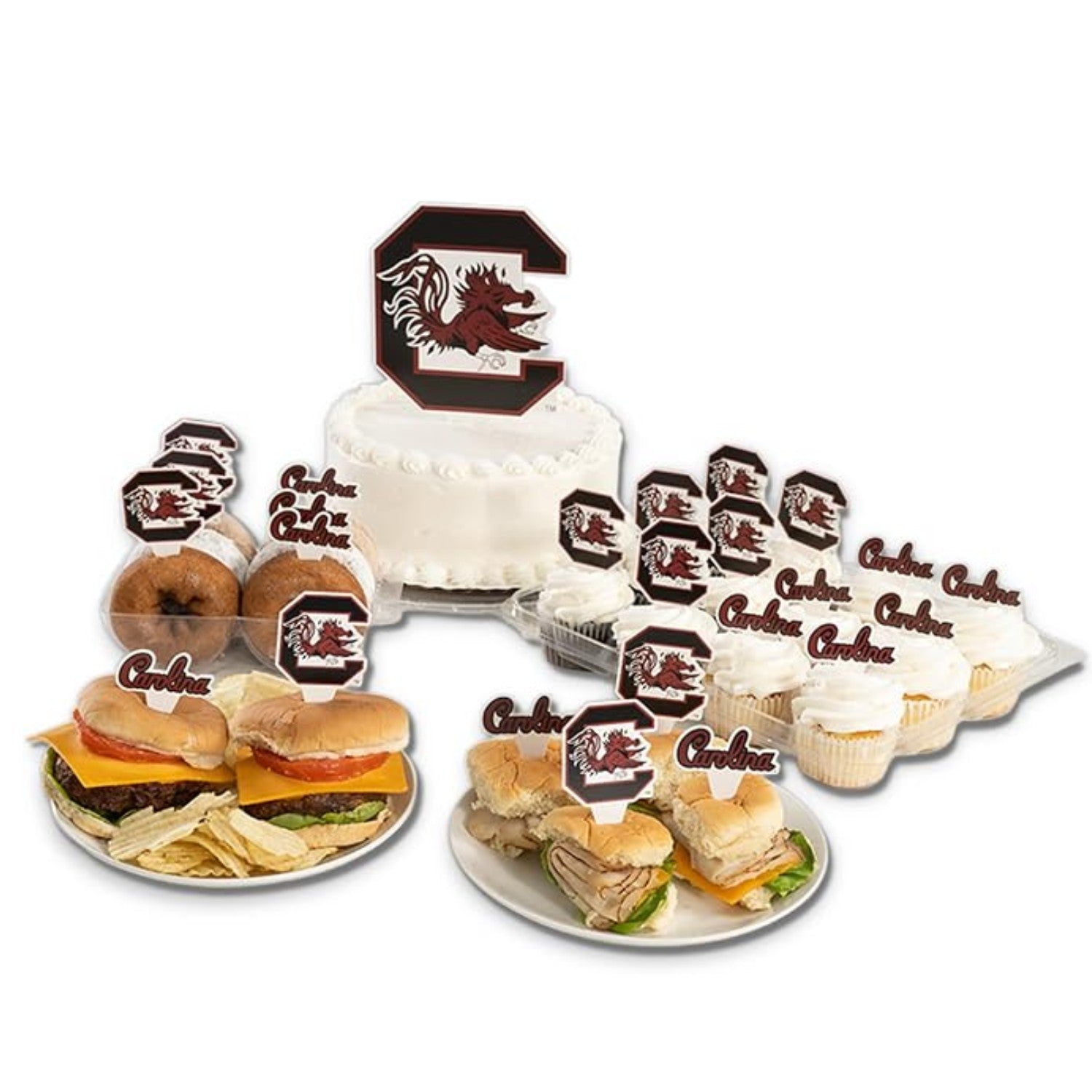 SOUTH CAROLINA GAMECOCKS 25 PACK CUPCAKE TOPPER SET