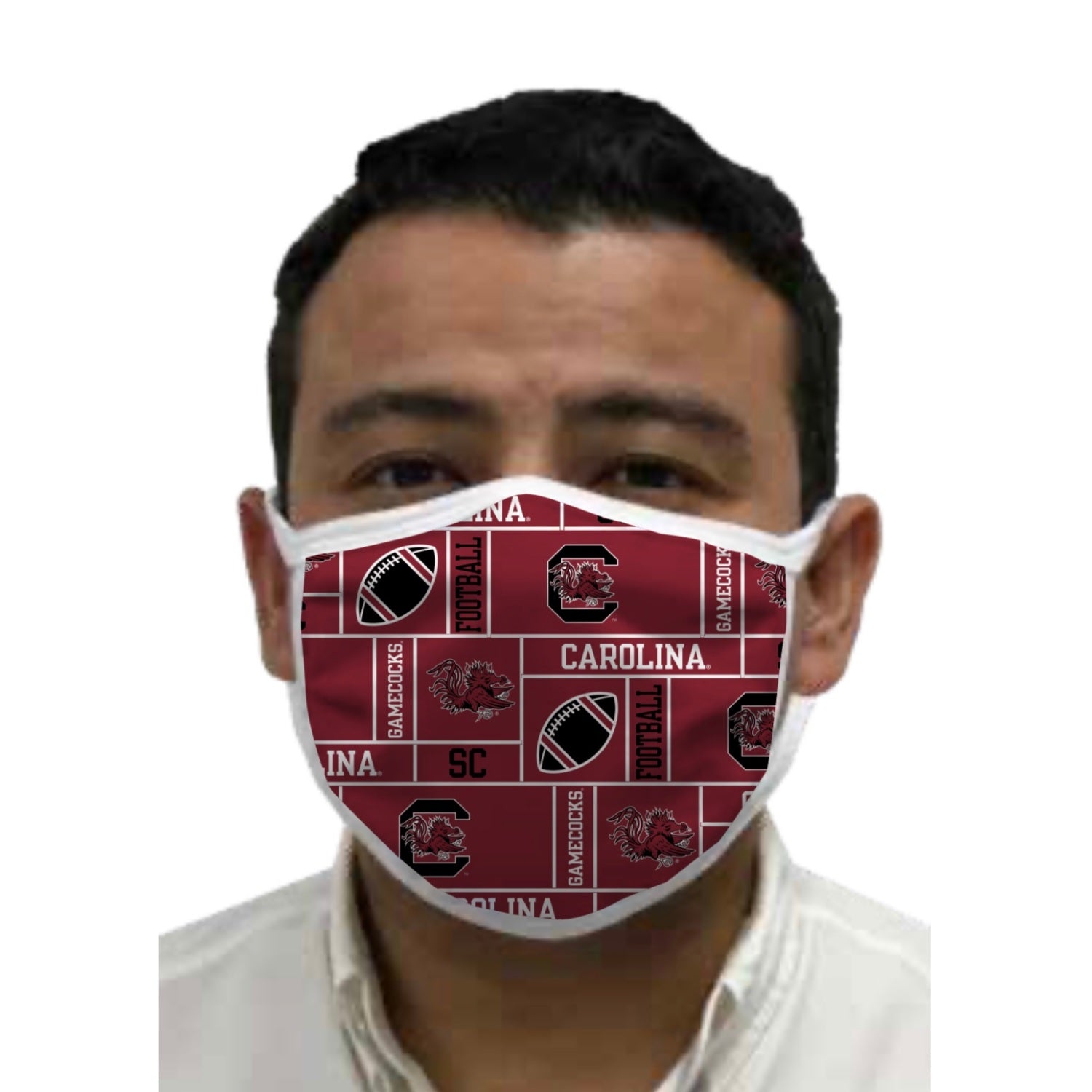 GAMECOCK FOOTBALL COLLAGE MASK