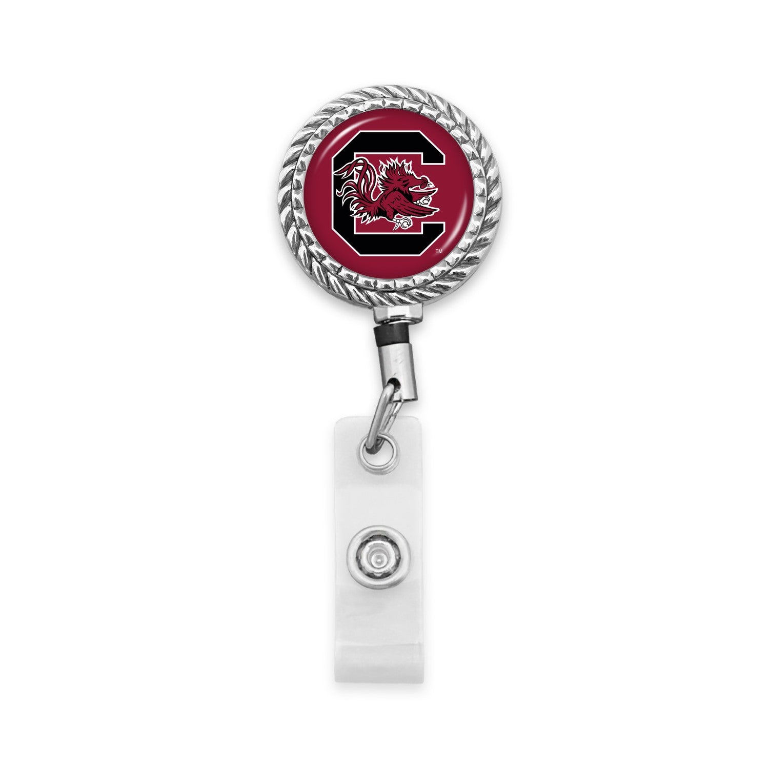 SOUTH CAROLINA GAMECOCKS ROPE BADGE REEL