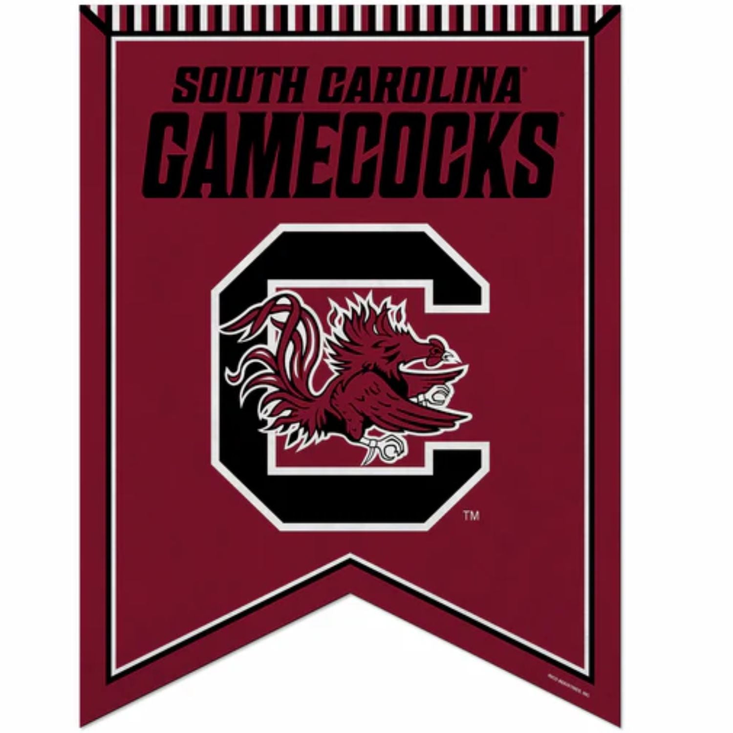 SOUTH CAROLINA GAMECOCKS GARNET GAMECOCKS RAFTER FELT PENNANT