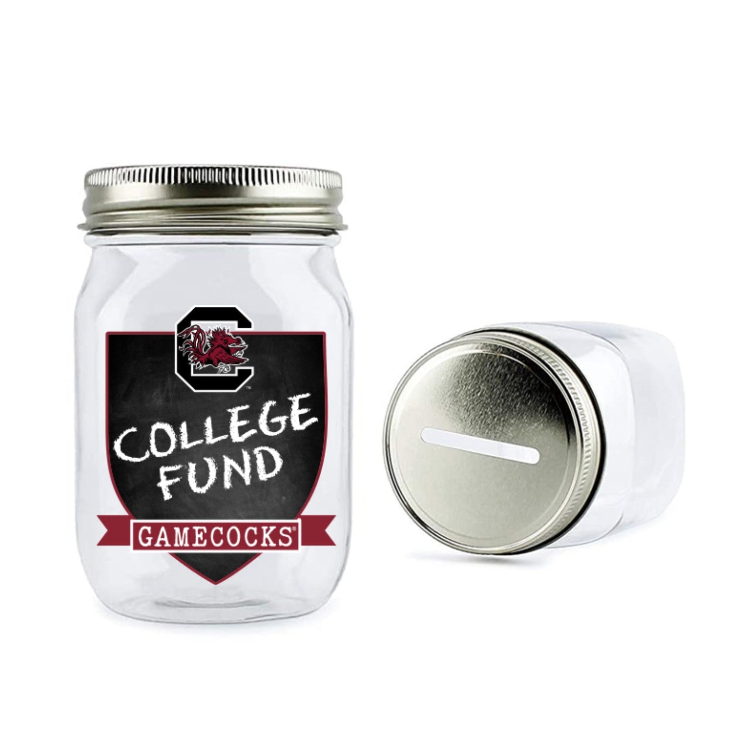 SOUTH CAROLINA GAMECOCKS COLLEGE FUND MASON JAR