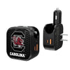 SOUTH CAROLINA GAMECOCKS BLACKLETTER 2 IN 1 USB A/C CHARGER