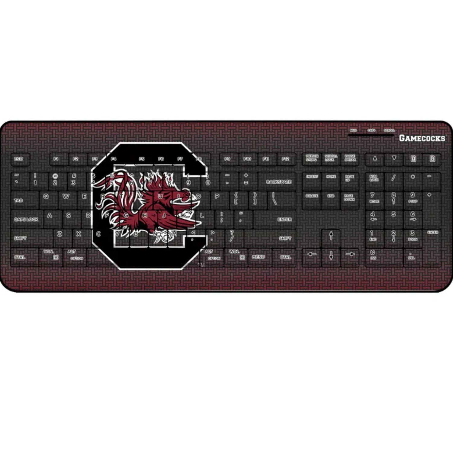 SOUTH CAROLINA GAMECOCKS BLACK WIRELESS KEYBOARD