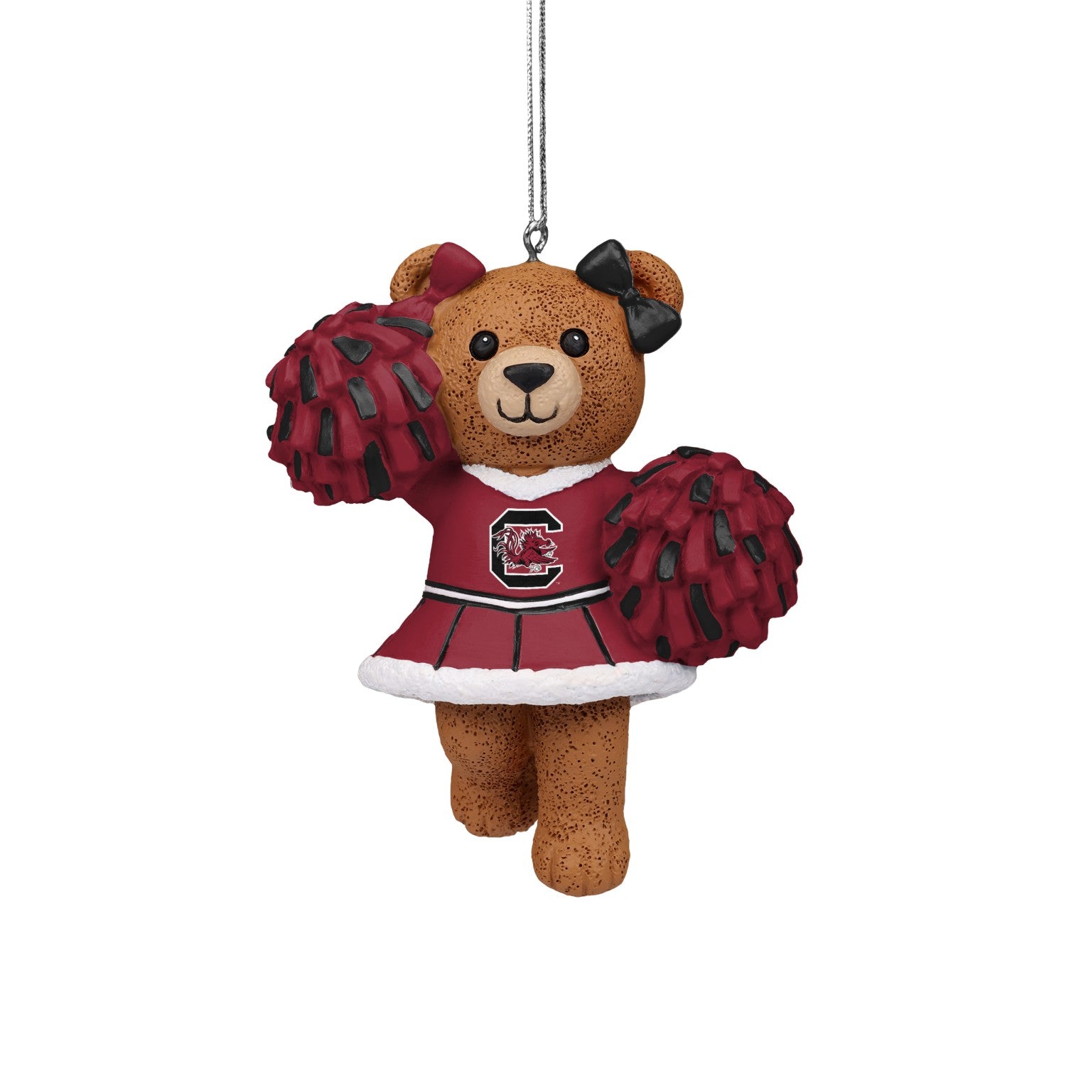 SOUTH CAROLINA GAMECOCKS CHEER BEAR CHRISTMAS ORNAMENT