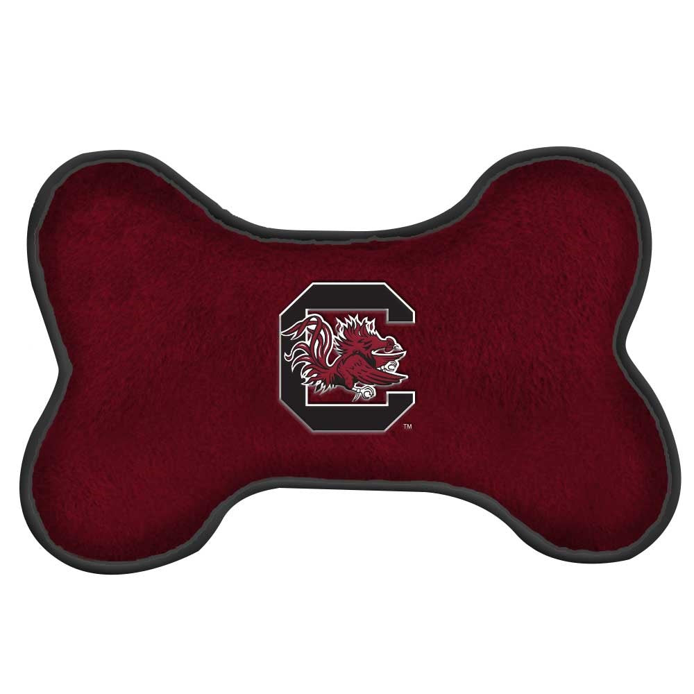SOUTH CAROLINA GARNET SMALL DOG BONE TOY