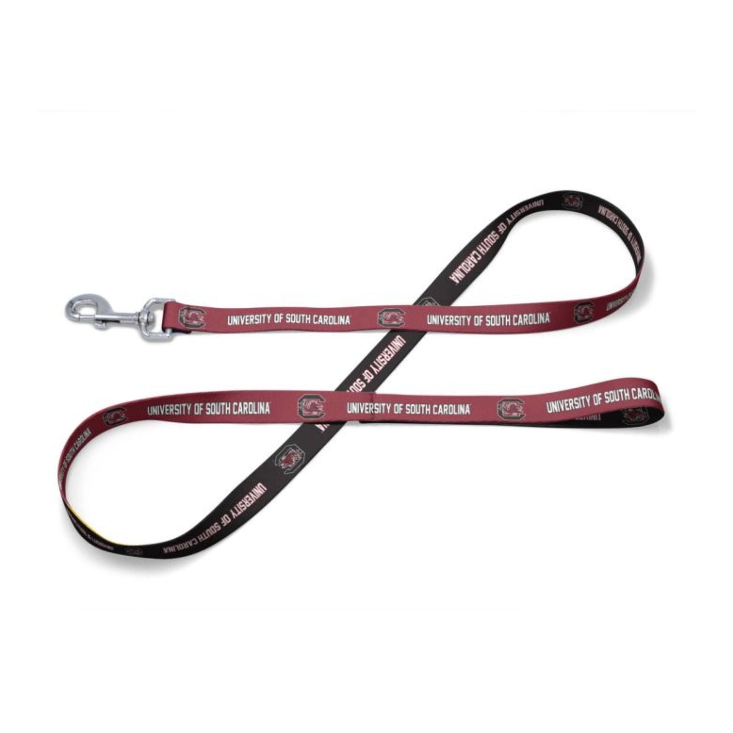 SOUTH CAROLINA GAMECOCKS GARNET AND BLACK PET LEASH