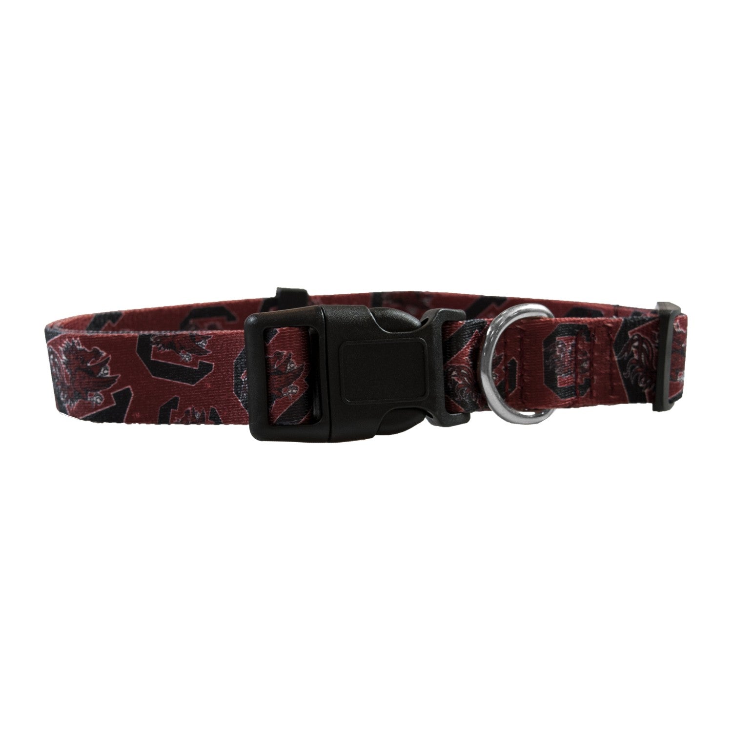 SOUTH CAROLINA GAMECOCKS GARNET BLOCK C PET COLLAR