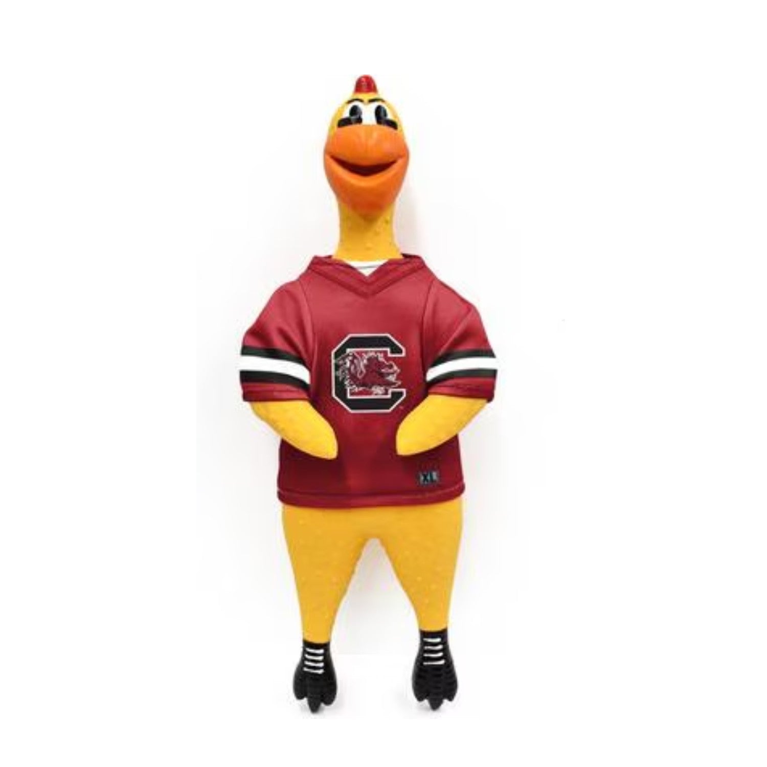SOUTH CAROLINA GAMECOCKS RUBBER CHICKEN PET TOY