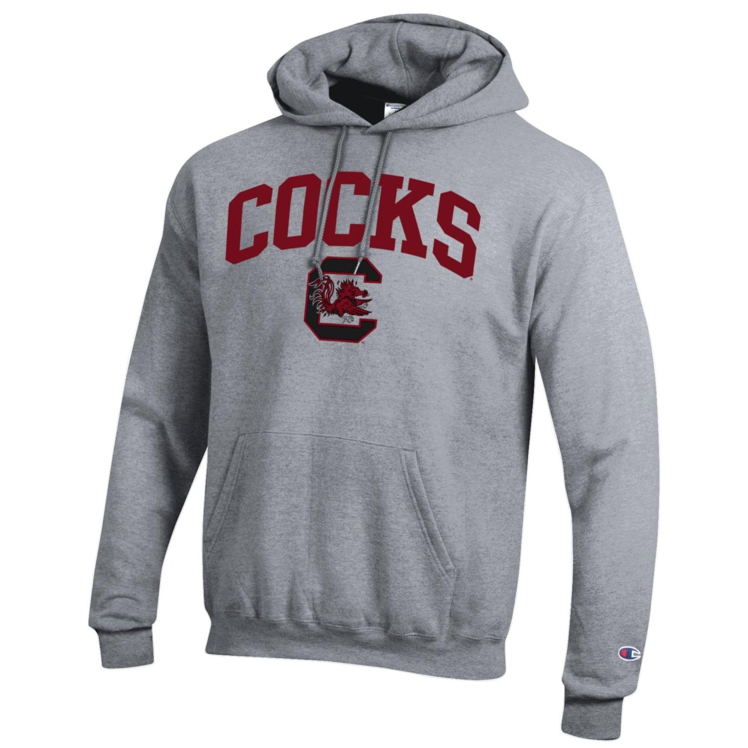 SOUTH CAROLINA GAMECOCKS GRAY ARCH COCKS HOODIE
