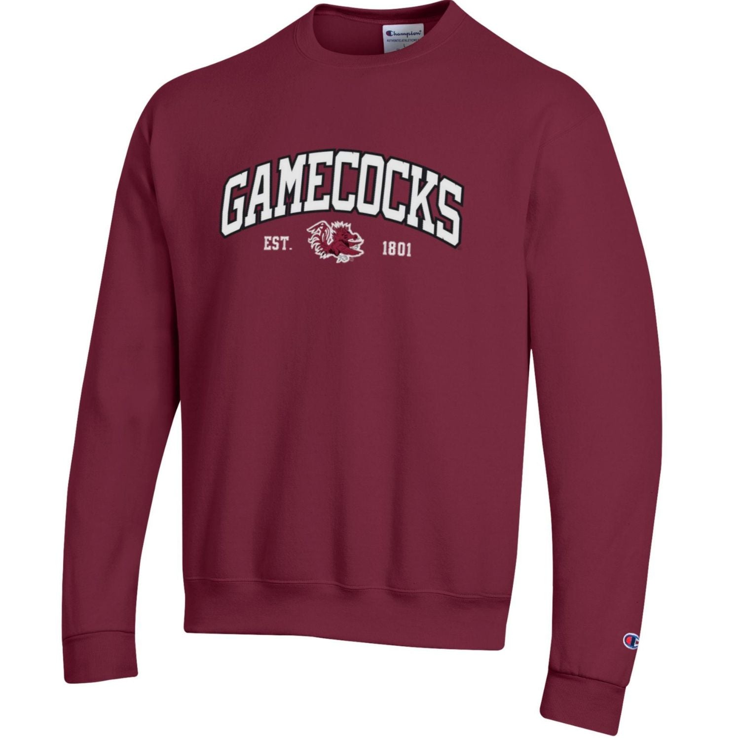 SOUTH CAROLINA GAMECOCKS CHAMPION GARNET ARCH GAMECOCKS CREWNECK