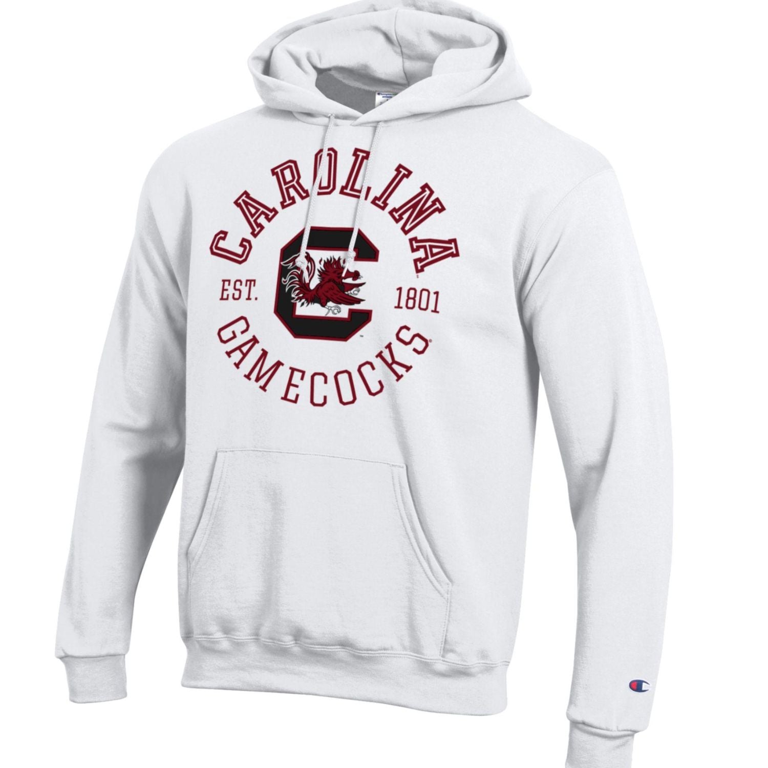 SOUTH CAROLINA GAMECOCKS CHAMPION WHITE CAROLINA CIRLCE HOOD