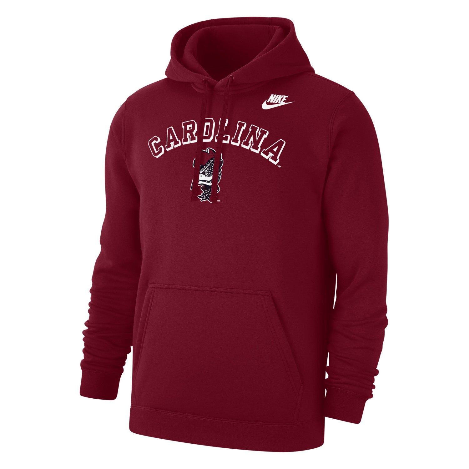 SOUTH CAROLINA GAMECOCKS GARNET ARCH VAULT NIKE CLUB FLEECE HOOD