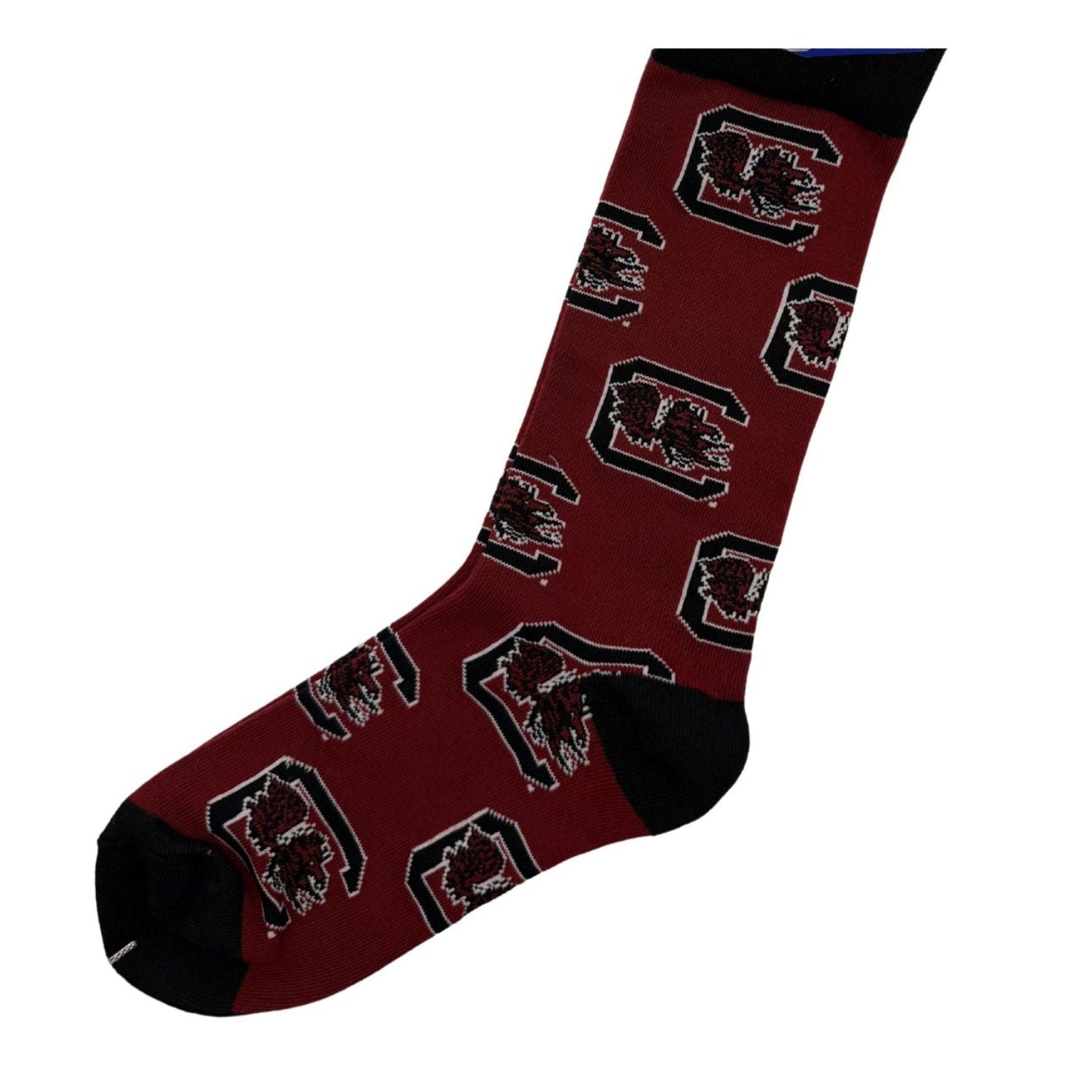 SOUTH CAROLINA GAMECOCKS GARNET LARGE C BLOCK MIDCALF SOCKS
