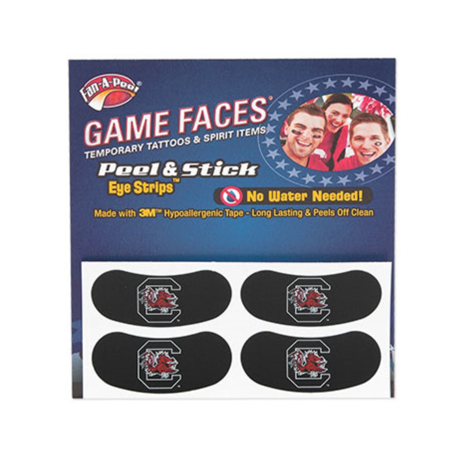 SOUTH CAROLINA BLOCK C EYE BLACK STRIPS