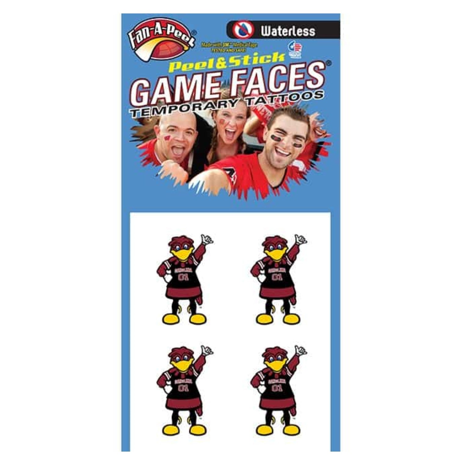 SOUTH CAROLINA COCKY WATERLESS TATTOO