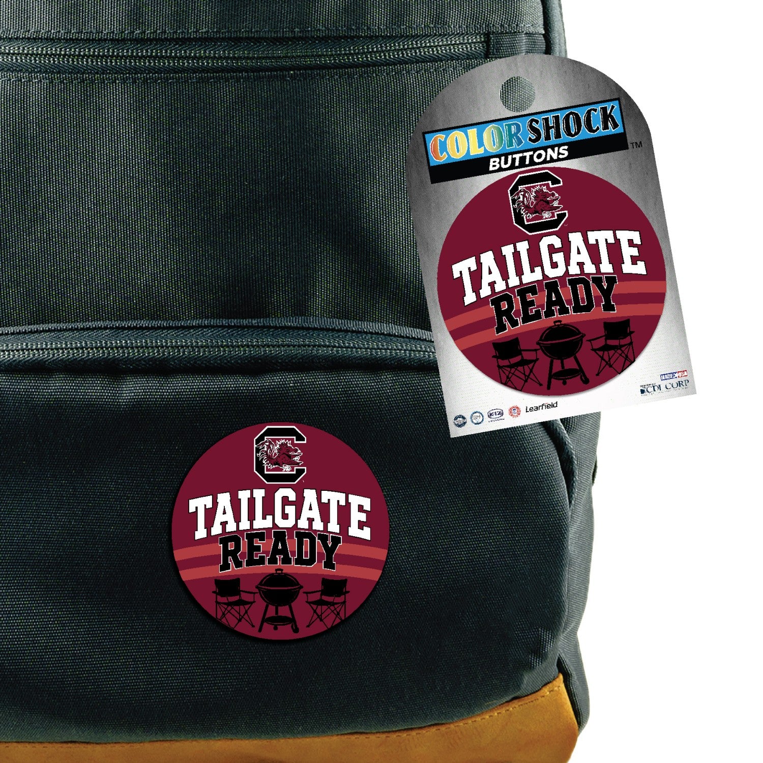 SOUTH CAROLINA GAMECOCKS 3" TAILGATE READY BUTTON