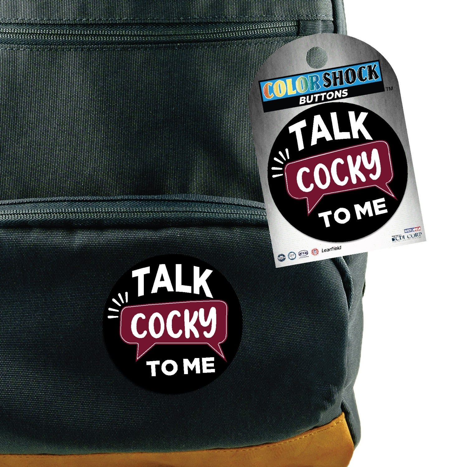 SOUTH CAROLINA GAMECOCKS 3" TALK COCKY TO ME BUTTON