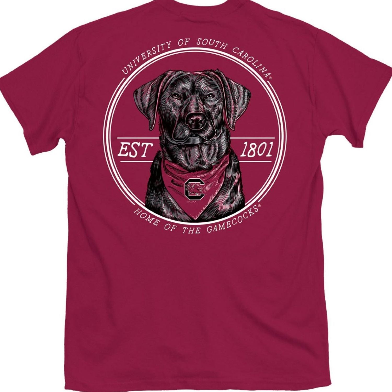 GARNET SOUTH CAROLINA BANDANA LAB T-SHIRT