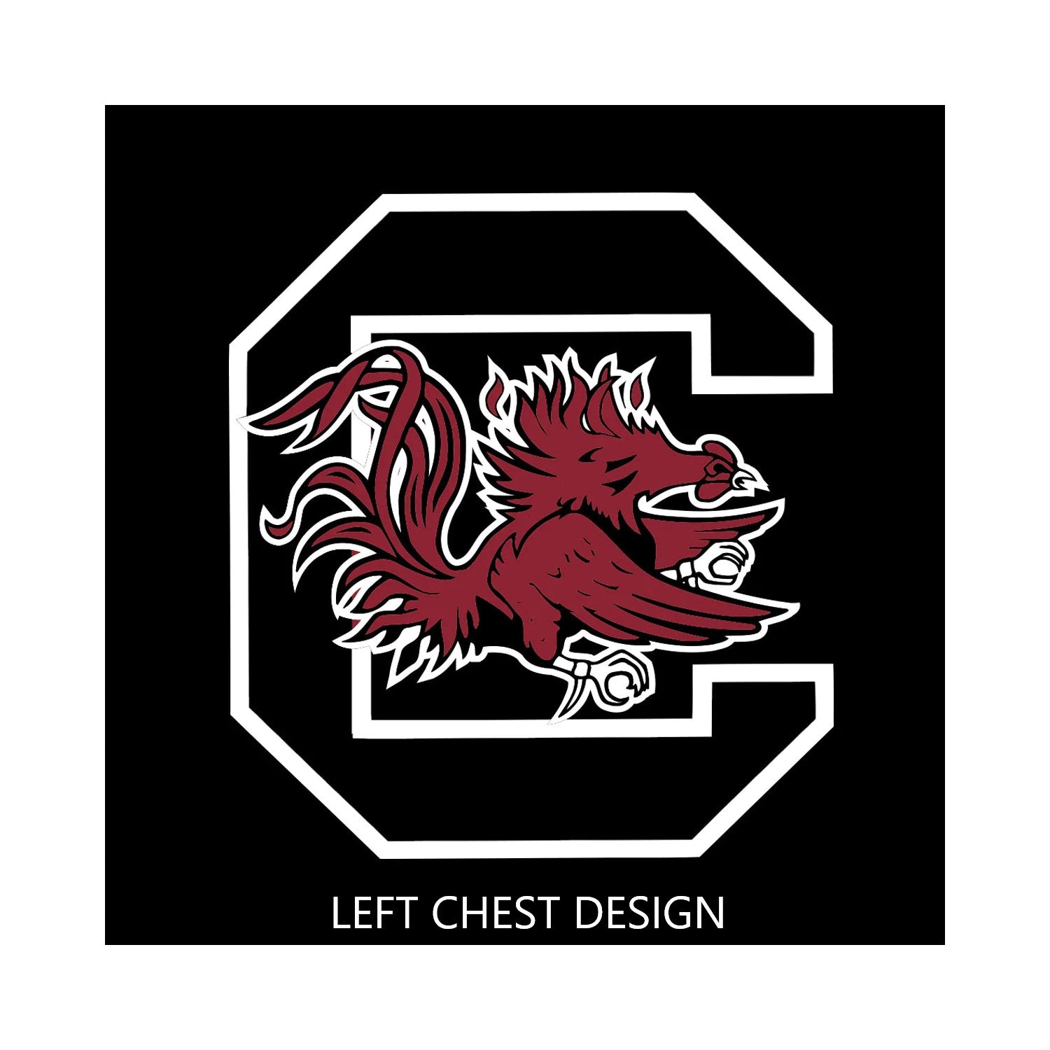 BLACK SOUTH CAROLINA GAMECOCK NATION T-SHIRT