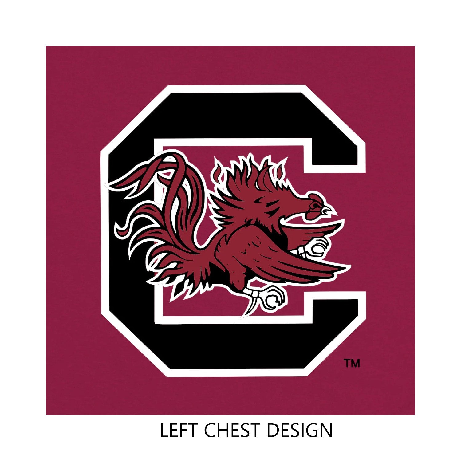 GARNET SOUTH CAROLINA GAMECOCKS CAMPUS SIGNS T-SHIRT