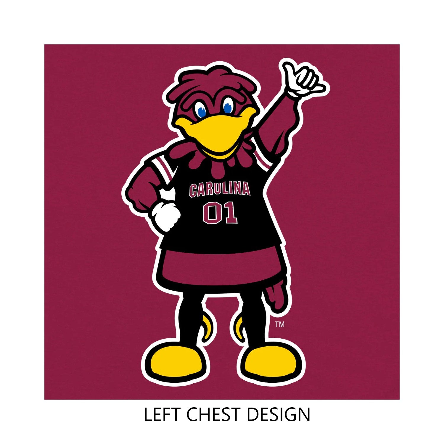 GARNET SOUTH CAROLINA FEELIN' COCKY T-SHIRT