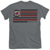 GRAY SOUTH CAROLINA GAMECOCKS FLAG TEE