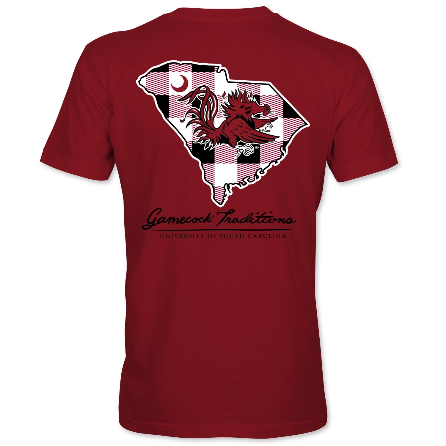 SOUTH CAROLINA GAMECOCKS GARNET STATE OUTLINE
