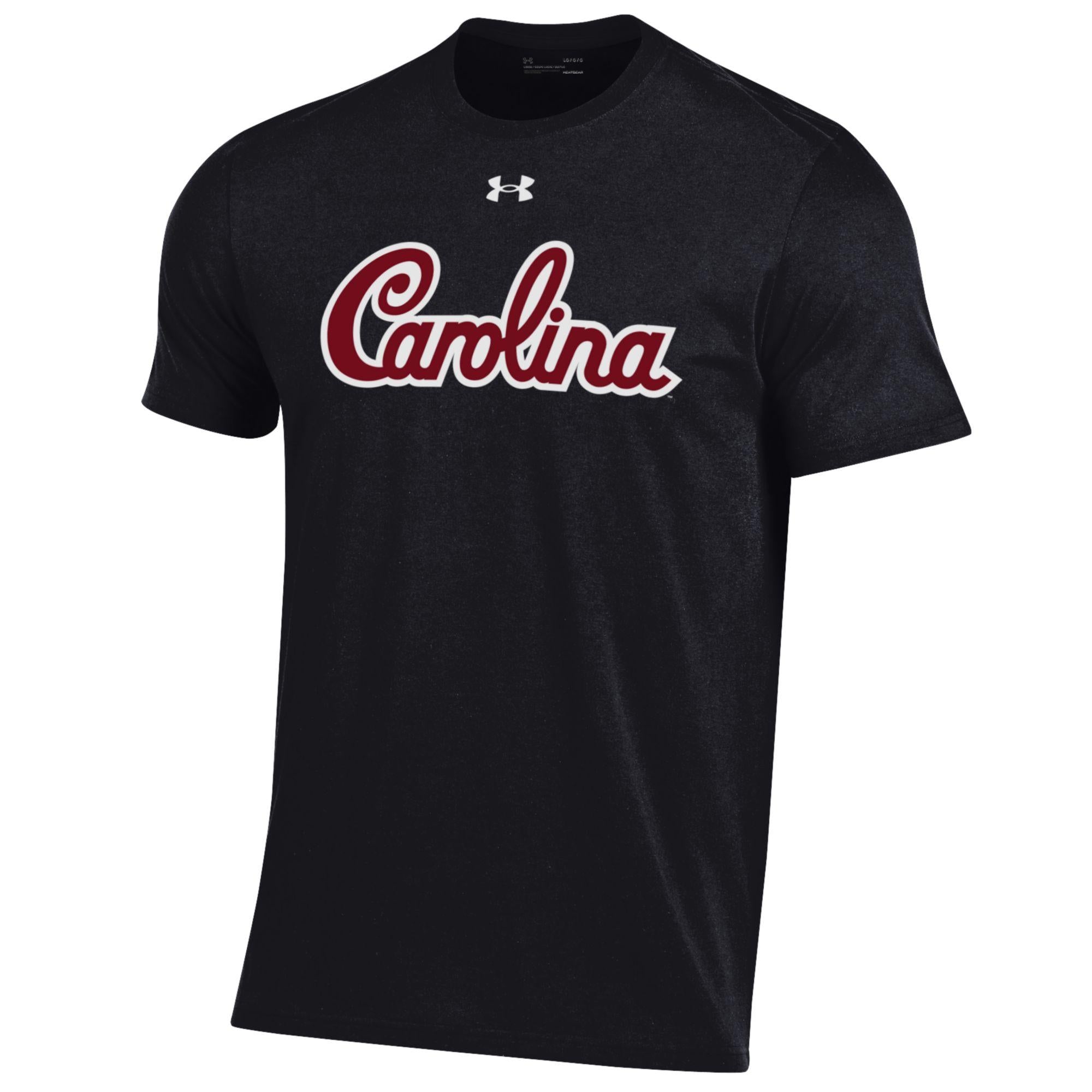 SOUTH CAROLINA GAMECOCKS BLACK SCRIPT UA TEE