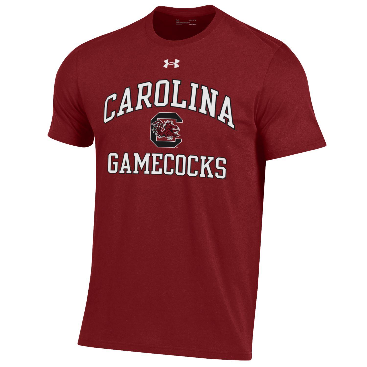 GARNET ARCH CAROLINA GAMECOCKS WITH BLOCK C UA T-SHIRT